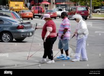 group-of-blind-people-cross-the-street-using-canes-A77YWX.jpg